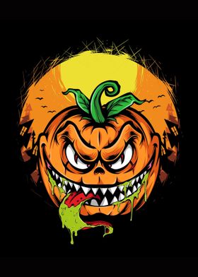 Pumpkin Monster Halloween