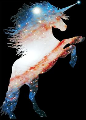 Rearing Galaxy Unicorn