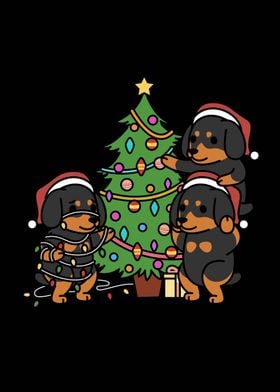 Dachshund Christmas Tree 