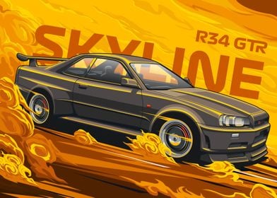 Nissan SKYLINE R34 GTR