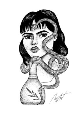 Woman with Snake