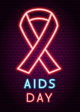 AIDS Day Neon