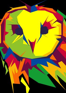 owl bird abstract