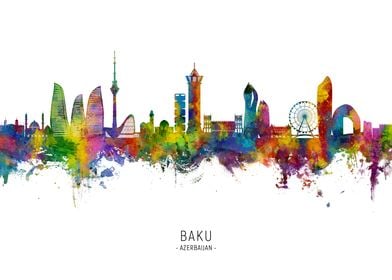 Baku Skyline Azerbaijan