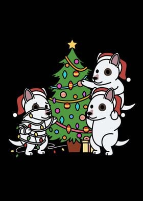 Bull Terrier Dog Christmas