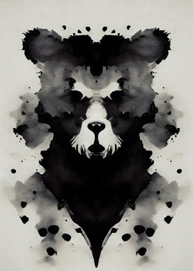 Bear Black Watercolor