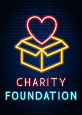 Charity Foundation Neon