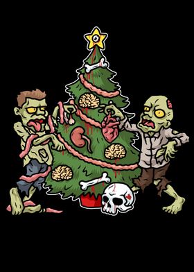 Christmas Tree Gift Zombie