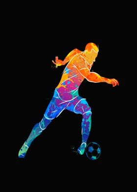 Soccer player running