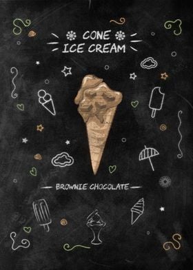 Brownie Chocolate Icecream