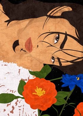 Ho Yeon Woman and flowers