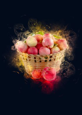 apple basket smoke