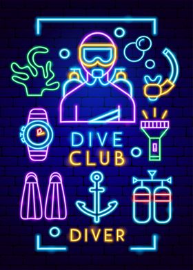 Dive Club Neon