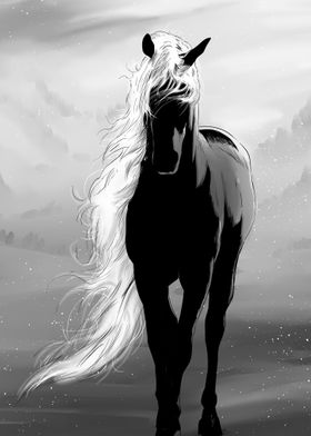 The mysterious horse