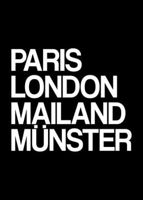 Muenster Paris London