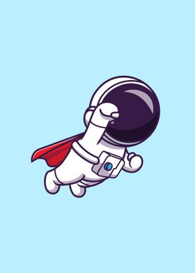 Astronaut super flying