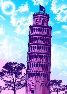 pisa tower aesthetic