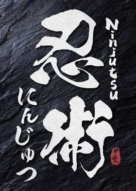 Ninjutsu Kanji Calligraphy