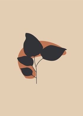 minimalist shape botanical