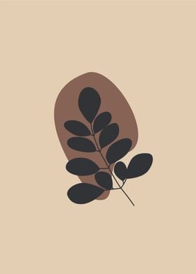 minimalist handrawn plant