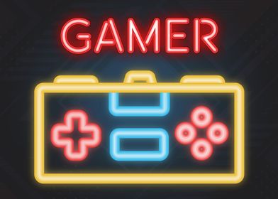 Gamer Neon Sign Game Room