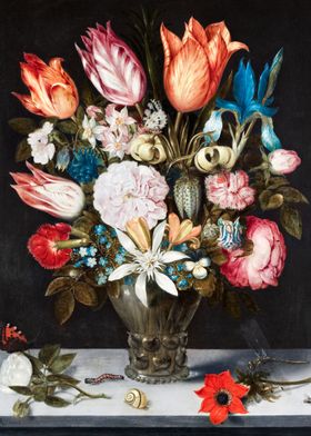 Flowers in a Glass 1606 