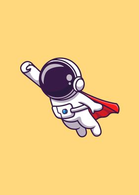 Astronaut super flying