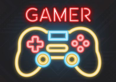 Gamer Neon Sign Game Room