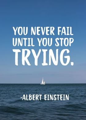 Do not stop trying