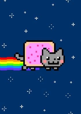 Rainbow Pixel Cat NFT