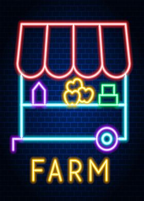 Farm market neon