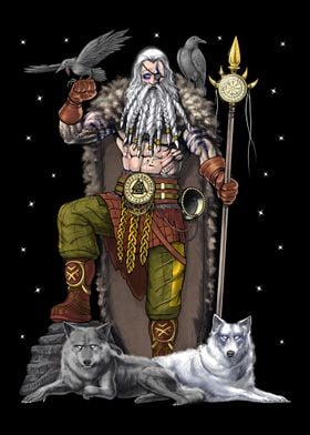 Viking Warrior God Odin