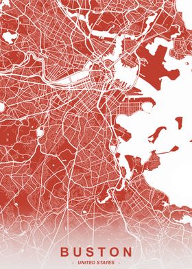 Boston City Map Monjave