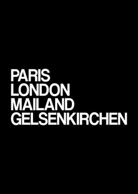 Gelsenkirchen Paris London