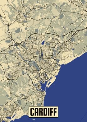 Cardiff map