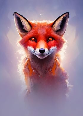 Cut Fox Portrait