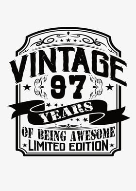 Vintage 97 Years Of Being