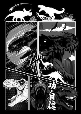 Comic dinosaurs Rex