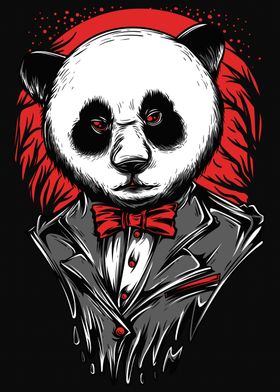 Bow Tie Panda in a suit