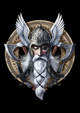 Viking Warrior God Odin