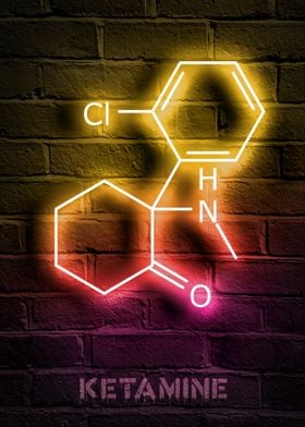 Ketamine neon molecule