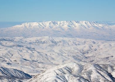 Rolling winter hills