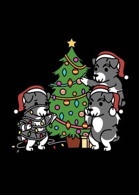 Schnauzer Christmas Tree 