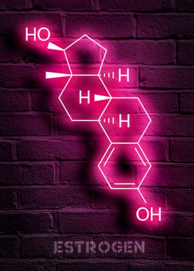 Estrogen neon molecule