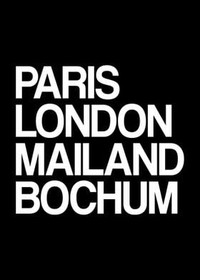 Bochum Paris London Pott