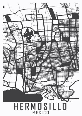 Hermosillo Mexico City Map