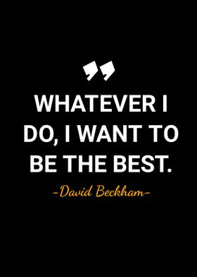 David Beckham quotes 