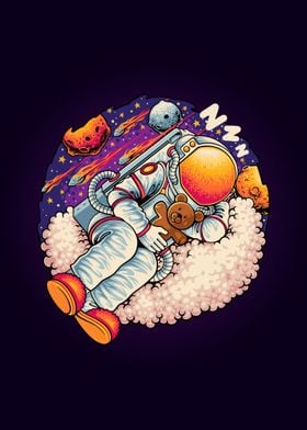 Sleeping astronaut