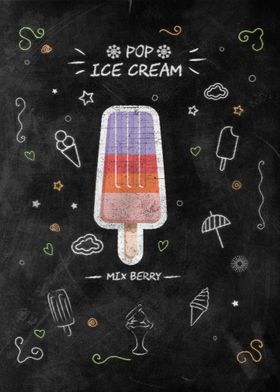 Mix Berry Ice Cream