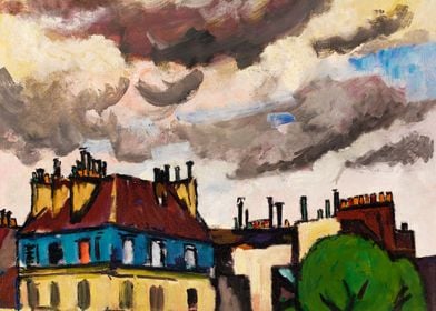 Rooftops and Clouds Paris